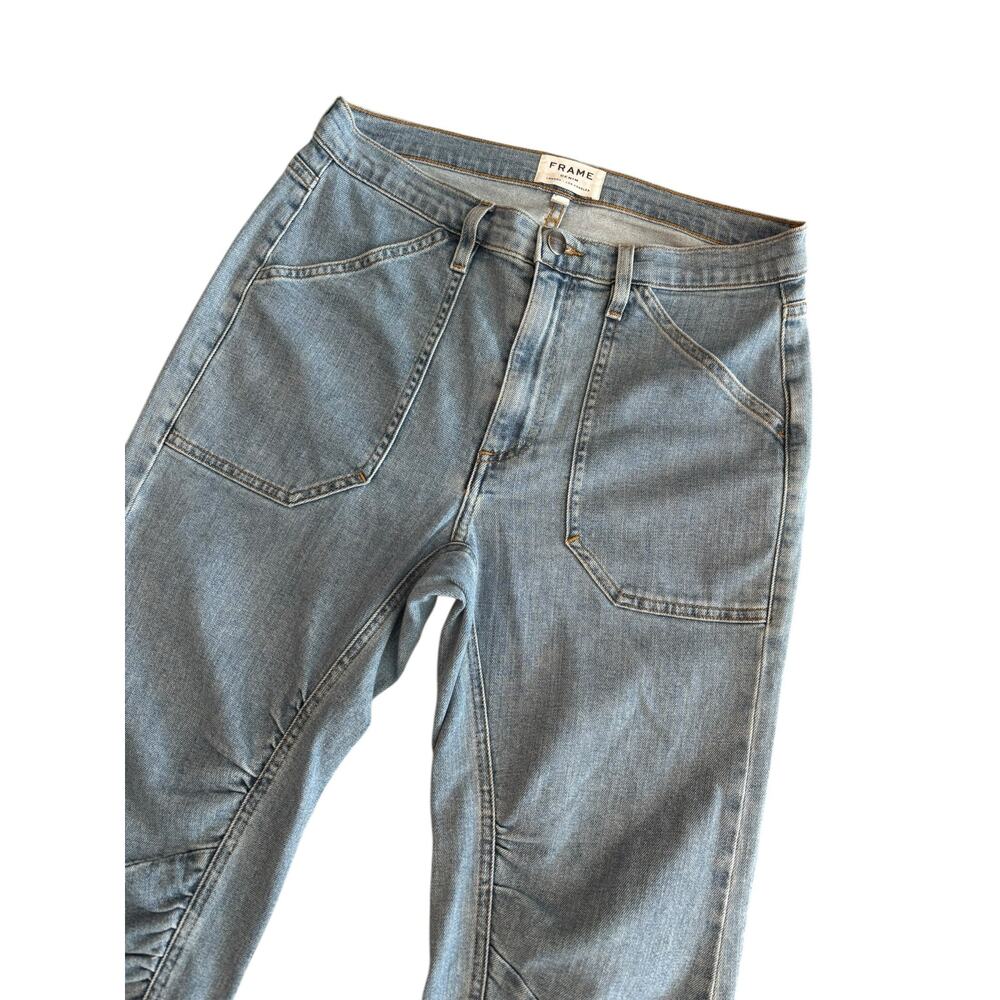 FRAME DENIM LE RUCHE CROP RUCHED JEANS NWOT SIZE 27 - Picture 3 of 8